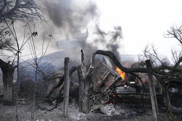Válka na Ukrajině | Foto: Sergei Grits, ČTK/AP Photo